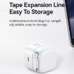USAMS PD35W Dual Type-C Port GaN Fast Charger, US Plug (White) - 5