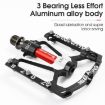 1 Pair WEST BIKING Mountain Bike Aluminum Pedal - Black - 5