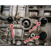 10AN Black Engine Rear Block Breather Fitting Adapter for Honda Oil Catch Can - 4