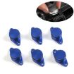 6 PCS 33mm Swirl Flap Delete Removal Blanks for BMW M57 (Blue) - 1