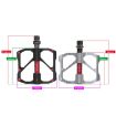 PROMEND Aluminum Bike Pedals - Red (1 Pair) - 3