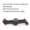 PROMEND Aluminum Bike Pedals - 1 Pair (Black) - 4