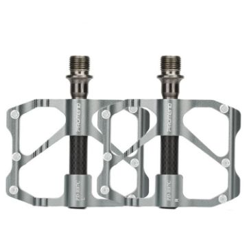 PROMEND Carbon Fiber Bearing Pedal - 1 Pair - Silver - 1