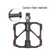 PROMEND Carbon Fiber Bearing Pedal - 1 Pair - Silver - 4