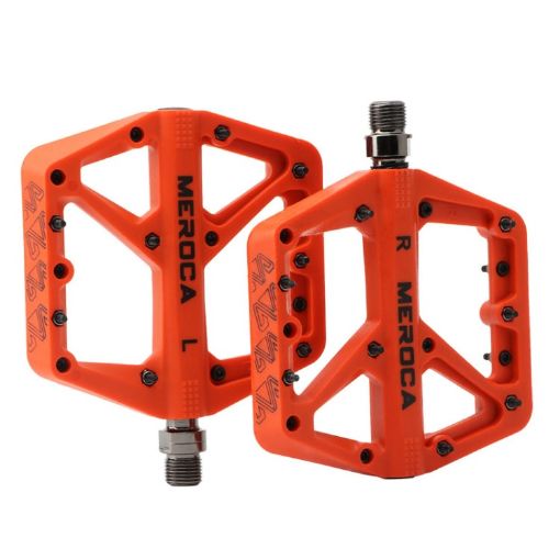 MEROCA Mountain Bike Nylon Pedal - Orange - 1