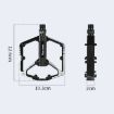 WEST BIKING Bicycle Aluminum Alloy Chromium Molybdenum Steel Axle Pedal Black - 3