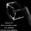 WEST BIKING Bicycle Aluminum Alloy Chromium Molybdenum Steel Axle Pedal Black - 6