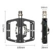 WEST BIKING Aluminum Dual-Purpose Self-Locking Pedals - Black - 3