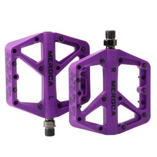 MEROCA Mountain Bike Nylon Pedal - Purple - 1