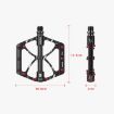 Promend PD-M52C Bicycle Aluminum Alloy + Carbon Fiber Pedals (Red) - 4