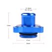 BMW 335i Car Water Hose Joint Pipe Adaptor with Clamps (Blue) - 5