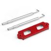 Red Aluminum Battery Bracket for Honda Civic 1988-2000 - 1