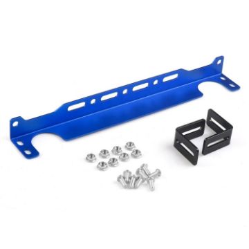 British 330mm Car Engine Oil Cooler Mounting Bracket Kit - Blue - 1