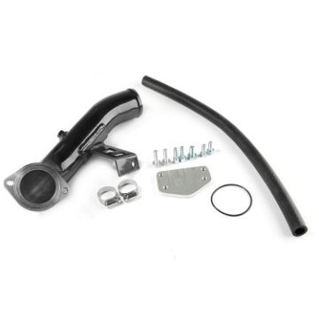 2004-2005 Chevrolet/GMC 6.6L Car EGR Valve Cooler Inlet Kit - Black - 1