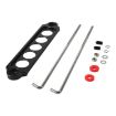 5-Hole Car Aluminum Alloy Battery Mounting Bracket - Black - 1