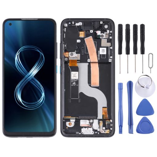 AMOLED LCD Screen for Asus Zenfone 8 ZS590KS - Full Assembly with Frame - 1