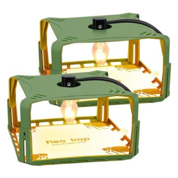 2pcs SK121 Square Fly Trap Flea Trap Pet Household Flea Light Catcher - 1