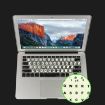 3 PCS Luminous Hebrew Keyboard Stickers - Desktop Computer & Notebook - 5