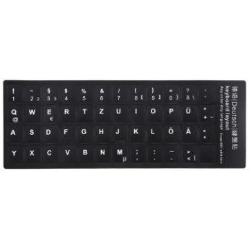 Picture of German Learning Keyboard Layout Sticker for Laptop/Desktop Computer Keyboard