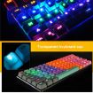 104 Keys Double Shot PBT Backlit Keycaps - Yellow - 6