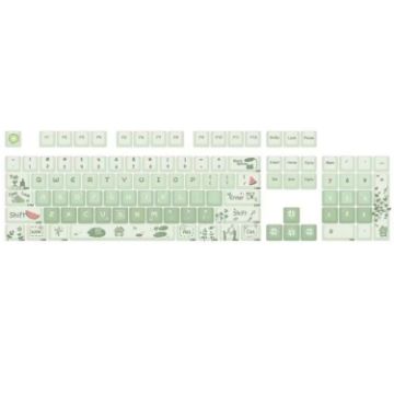 148 Keys MDA Height 5-sided PBT Mechanical Keyboard Keycaps - Green - 1