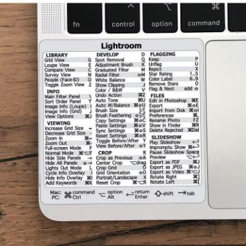 5 PCS PC Reference Keyboard Shortcut Sticker for Lightroom - 1
