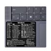 5 PCS PC Reference Keyboard Shortcut Sticker Adhesive - For Mac Shortcuts - 2