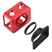 PULUZ Sony RX0 Aluminum Cage + UV Filter + Lens Sunshade (Red) - 1