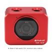 PULUZ Sony RX0 Aluminum Cage + UV Filter + Lens Sunshade (Red) - 6