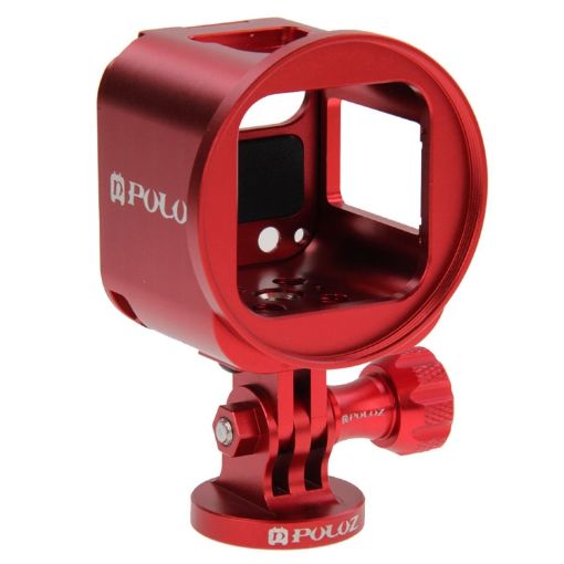 PULUZ Aluminum Protective Cage Kit for GoPro HERO5/4/Session - Red - 1