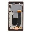 LCD Display + Touch Panel with Frame for Sony Xperia Z Purple - 3