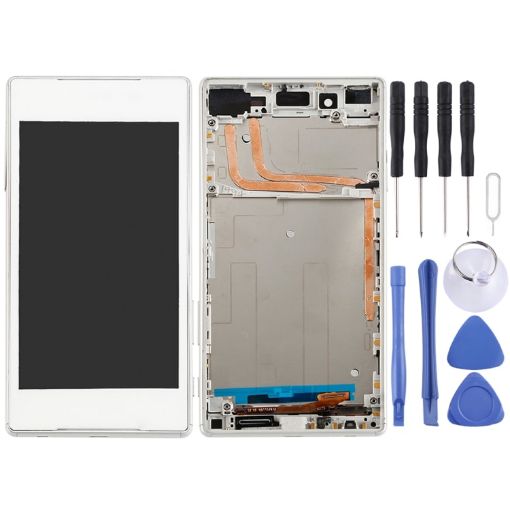 OEM LCD Screen for Sony Xperia Z5 Digitizer Full Assembly (White) - 1