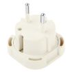 UK to EU Plug Adaptor - High Quality, White - 2
