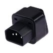 Portable Universal Socket to C14 Male Plug UPS PDU APC Computer Server Power Adapter - 3