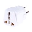 Portable Universal Socket to Israel Plug Power Adapter - White - 1