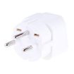 Portable Universal Socket to Israel Plug Power Adapter - White - 2