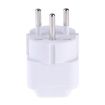 Portable Universal Socket to Israel Plug Power Adapter - White - 4