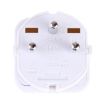 Portable Universal Socket to Israel Plug Power Adapter - White - 5