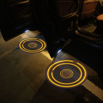 LED Infrared Induction Car Door Welcome Light Night Projection Ambient Light - 1