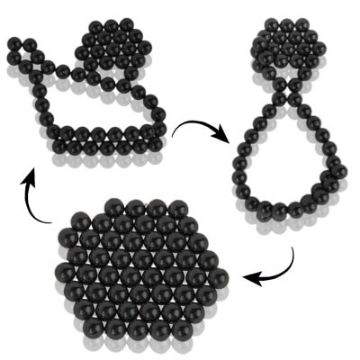 DIY Magic Puzzle/Buckyballs Magnet Balls - 50pcs (Black) - 1
