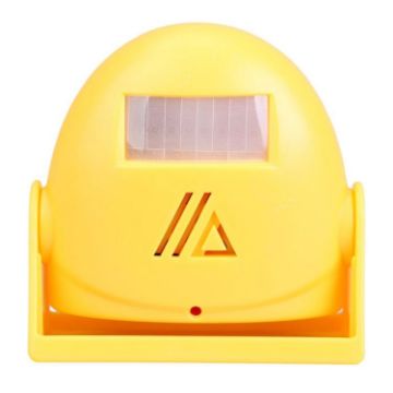 Wireless Intelligent Doorbell Infrared Motion Sensor Voice Prompter (Yellow) - 1