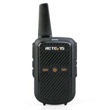 RETEVIS RT15 Mini Two Way Radio Walkie Talkie, EU Plug, Black - 1