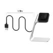 Grey Aluminum Charger Holder for Fitbit Versa 3/Sence - Fast Charging - 4