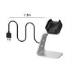Grey Aluminum Charger Holder for Fitbit Versa 2 - 3