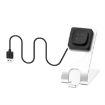 Fitbit Versa4/Sense2 Magnetic Charger Holder - 1.5m Cable (Silver) - 1