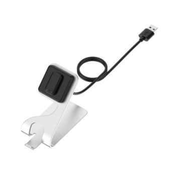 Fitbit Charge 5 Portable Magnetic Charger Holder - Silver - 1
