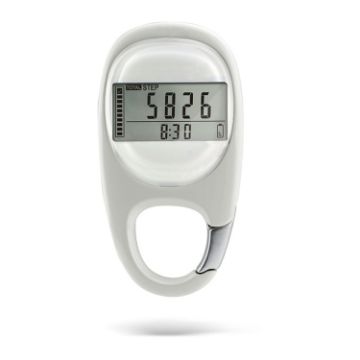 3D Pedometer Carabiner Keychain - Track Steps Easily - 1