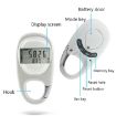 3D Pedometer Carabiner Keychain - Track Steps Easily - 3