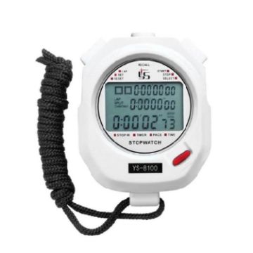YS Electronic Stopwatch Timer Training Running Watch White - 1