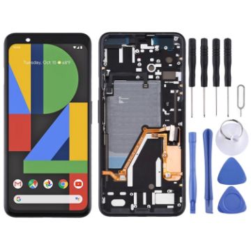 Google Pixel 4XL LCD Screen & Digitizer Assembly with Frame - Black - 1